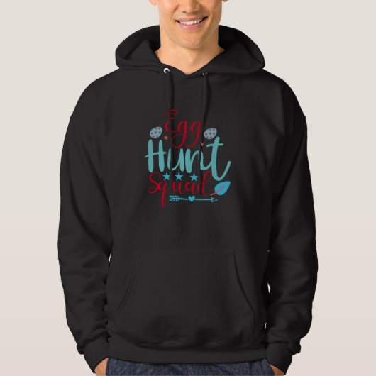 Easter Family Egg Hunt Squad Matching Mom Dad Kids Hoodie (Voorkant)