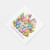 Easter Family Gathering Colorful Servet (Hoek)