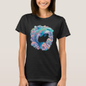 Easter festive Illustration with charming Dolphin  T-shirt (Voorkant)
