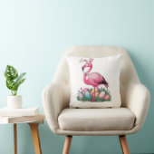 Easter Flamingo T-Shirt Kussen (Stoel)