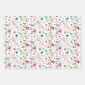 Easter Floral Garden Wrapping Paper Set  (Voorkant)