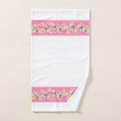 Easter Floral Rabbits Bad Handdoek (Handdoek)