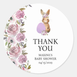 Easter Food Baby Shower  Ronde Sticker