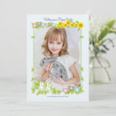 Easter Frame Photo Holiday Card Feestdagenkaart (Staand voorkant)