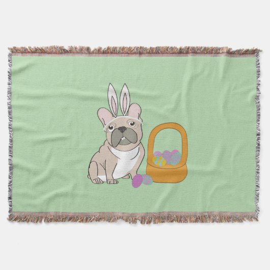 Easter French Bulldog Deken (Voorkant)