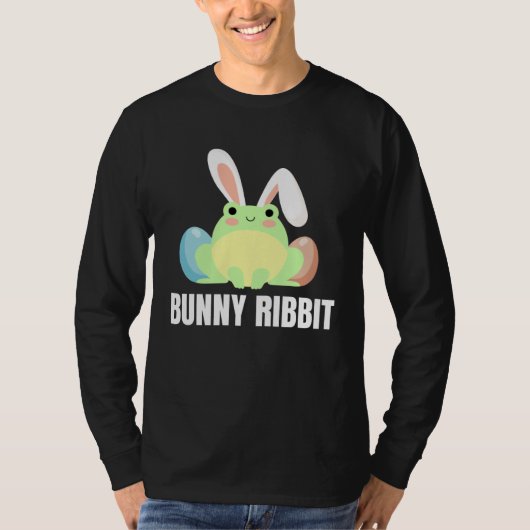 Easter Frog  Bunny Ribbit For Amphibian T-shirt (Voorkant)