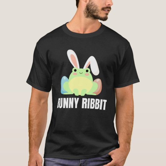 Easter Frog  Bunny Ribbit For Amphibian T-shirt (Voorkant)