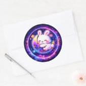 Easter Galaxy Bunny Sticker | Spring Holiday Gift (Envelop)