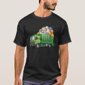 Easter Garbage Truck Eggs Funny Easter Day For Boy T-shirt (Voorkant)