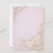 Easter Garden Brunch Invitation | Luxury Floral  Kaart (Achterkant)