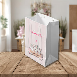 Easter Gift Bag - Kawaii Bunnies & Pastel Roses Medium Cadeauzakje