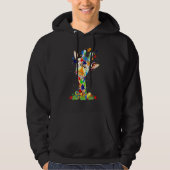 Easter Giraffe World Autism Awareness Day Hoodie (Voorkant)