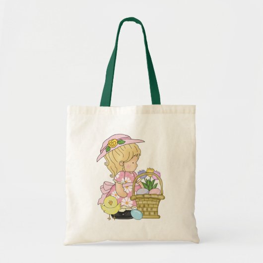 Easter Girl Holiday canvas tas (Voorkant)