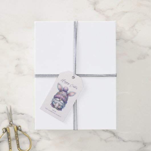 Easter Gnome Gift Labels Cadeaulabel (Met Touw)