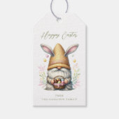 Easter Gnome Gift Labels Cadeaulabel (Voorkant)