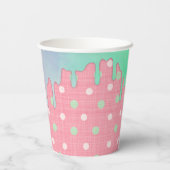 Easter Gnome Polkadot Eggs Icing Drips Papieren Bekers (Achterkant)