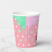 Easter Gnome Polkadot Eggs Icing Drips Papieren Bekers (Rechts)