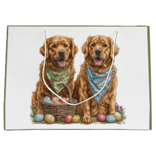 Easter Golden Retriever Dogs Paasmand Groot Cadeauzakje