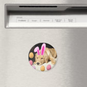 Easter Golden Retriever Magneet (Insitu (Vaatwasser))