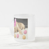 Easter Golden Retriever Matglas Koffiemok (Voorkant links)