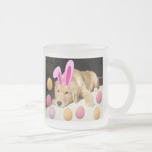 Easter Golden Retriever Matglas Koffiemok (Rechts)
