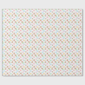 Easter Grace – Seamless Pastel Bunny & Cross Patte Cadeaupapier (Vlak)
