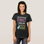 Easter Grandma My Favorite Bunnies Call Me Gigi T-shirt (Voorkant volledig)