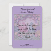 Easter Greeting Card with two little bunnies Feestdagenkaart (Achterkant)