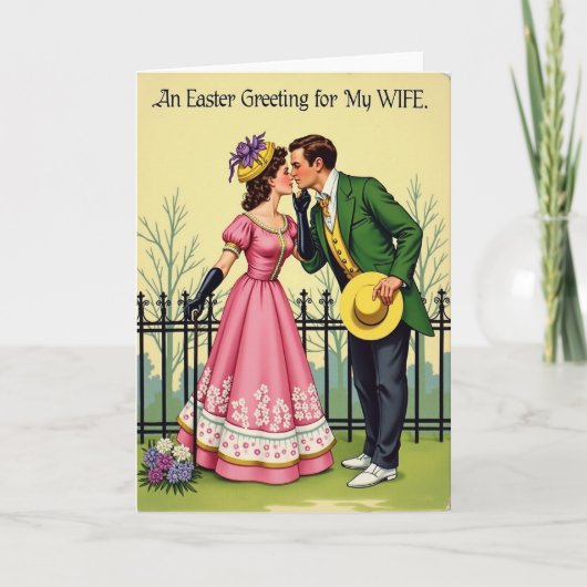 Easter Greeting For My Wife Card Kaart (Voorkant)