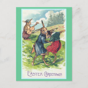Easter Greetings Vintage Feestdagenkaart