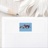 Easter Greyhound chasing bunny Etiket (Insitu)