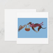 Easter Greyhound chasing bunny Feestdagenkaart (Voorkant / Achterkant)