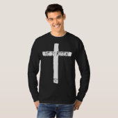 Easter He Is Risen Indeed Matthew 28 6 Christian C T-shirt (Voorkant volledig)
