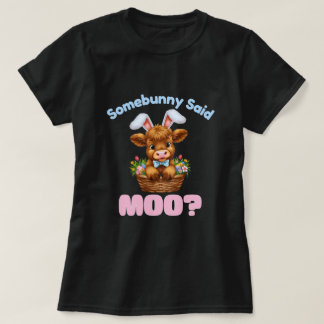 Easter Highland Cow T-shirt