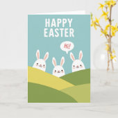 Easter Hills Greeting Card Kaart (Gele Bloem)
