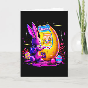 Easter Hunt Arcade - Bunny Gamer Retro 80s Stijl Kaart
