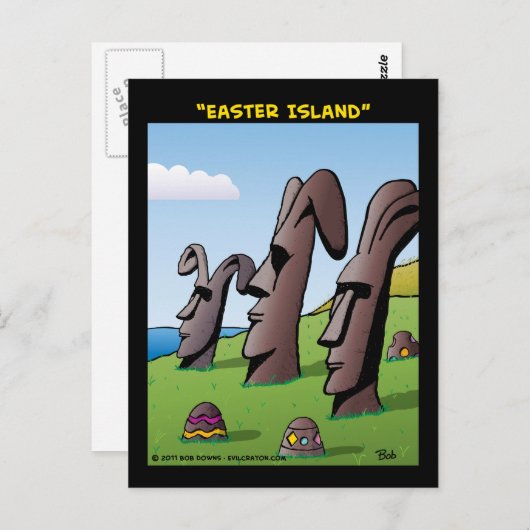 "Easter Island" Briefkaart (Voorkant / Achterkant)