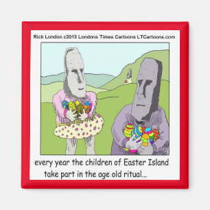 Easter Island Eierzoeken Koelkastmagneet Magneet