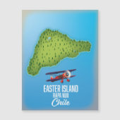 Easter Island Rapa Nuii kaart (Voorkant)