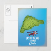 Easter Island Rapa Nuii kaart (Voorkant / Achterkant)