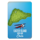 Easter Island Rapa Nuii kaart Magneet (Verticaal)