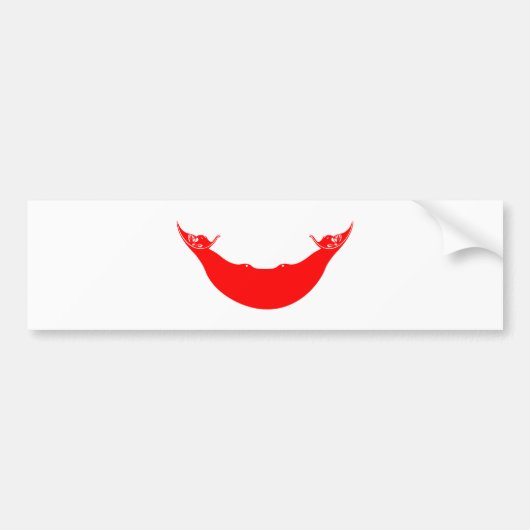 Easter Island-vlag Bumpersticker (Voorkant)