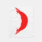Easter Island-vlag Fleece Deken (Voorkant)