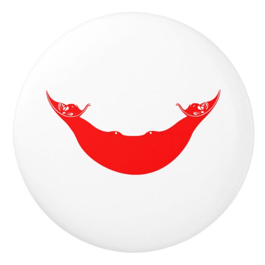 Easter Island-vlag Keramische Knop (Voorkant)