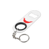 Easter Island-vlag Mini Flessenopener (Achterkant Gekanteld)