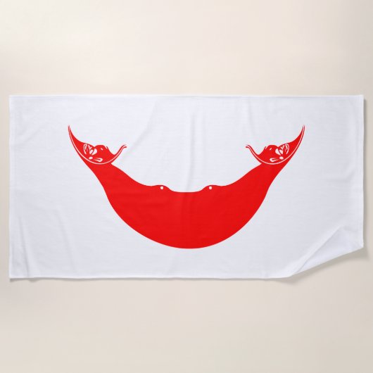 Easter Island-vlag Strandlaken (Voorkant)