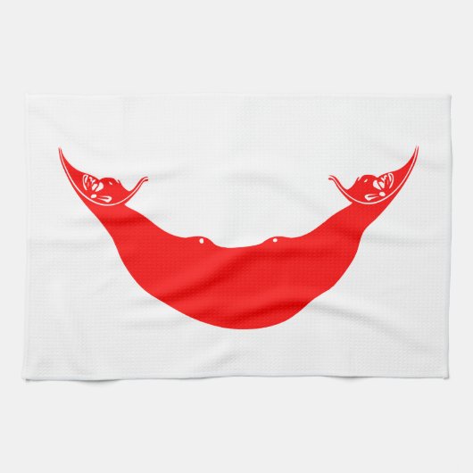 Easter Island-vlag Theedoek (Horizontaal)