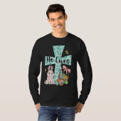 Easter Jesus Cross  Cute Bunny Ears Carrot Eggs Gr T-shirt (Voorkant volledig)