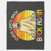 Easter Jesus Guess Whos Back Religious Christian Fleece Deken (Voorkant)