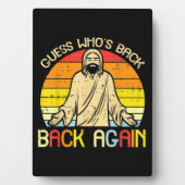 Easter Jesus Guess Whos Back Religious Christian Fotoplaat (voorkant)